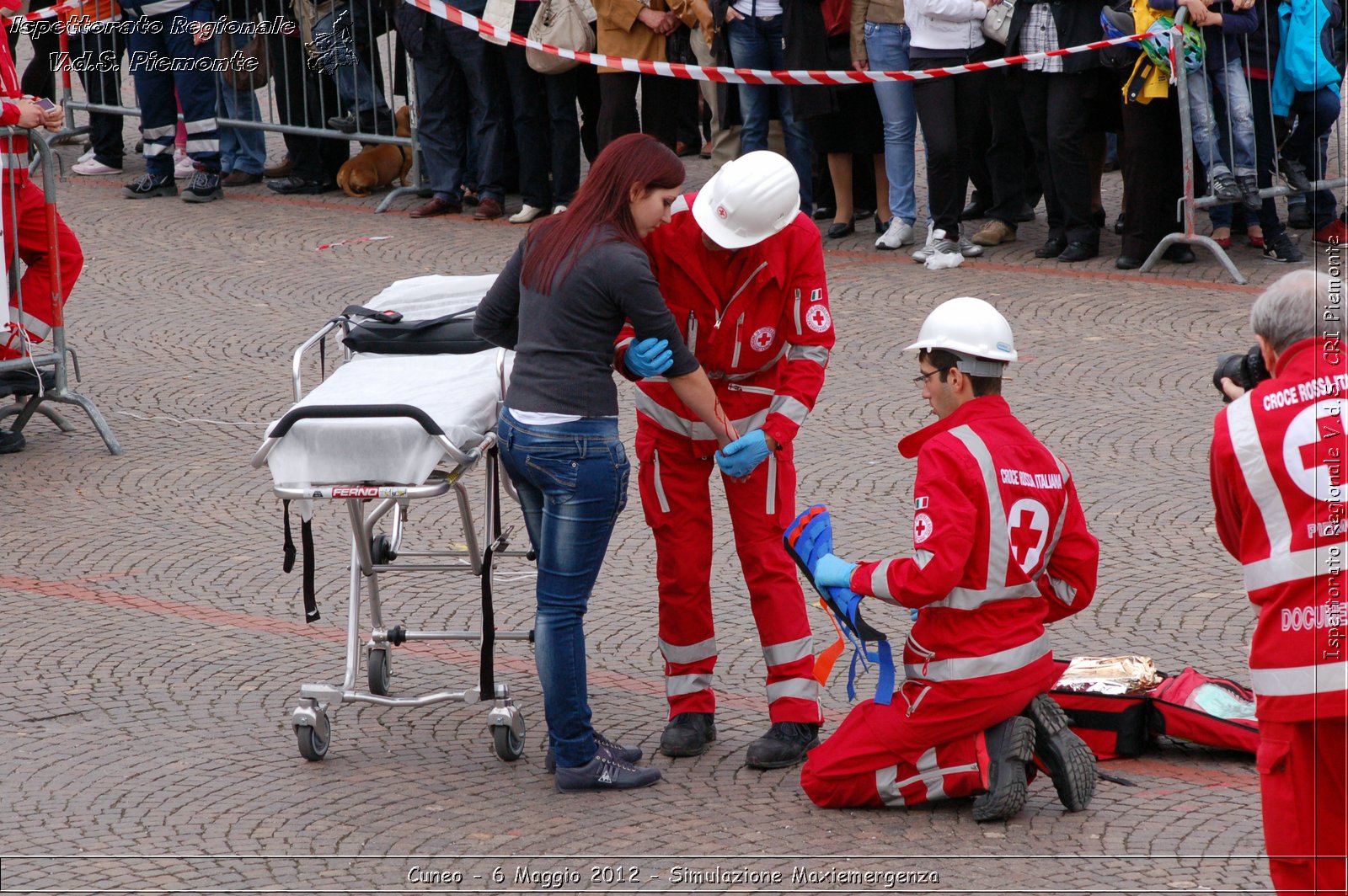 Cuneo - 6 Maggio 2012 - Simulazione Maxiemergenza- Croce Rossa Italiana - Ispettorato Regionale Volontari del Soccorso Piemonte