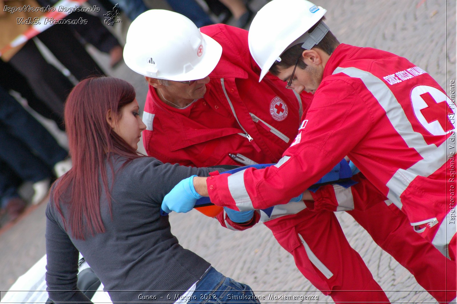 Cuneo - 6 Maggio 2012 - Simulazione Maxiemergenza- Croce Rossa Italiana - Ispettorato Regionale Volontari del Soccorso Piemonte