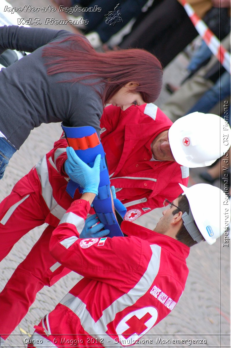 Cuneo - 6 Maggio 2012 - Simulazione Maxiemergenza- Croce Rossa Italiana - Ispettorato Regionale Volontari del Soccorso Piemonte