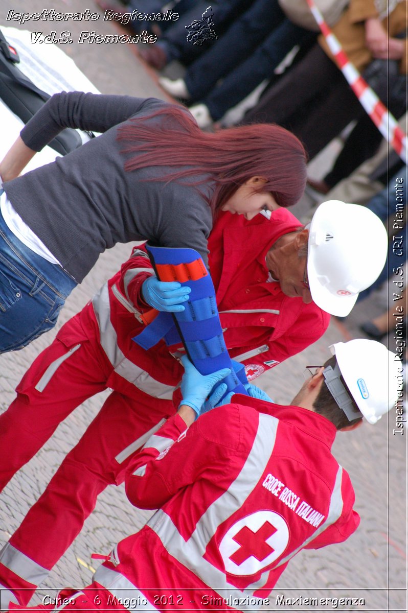 Cuneo - 6 Maggio 2012 - Simulazione Maxiemergenza- Croce Rossa Italiana - Ispettorato Regionale Volontari del Soccorso Piemonte