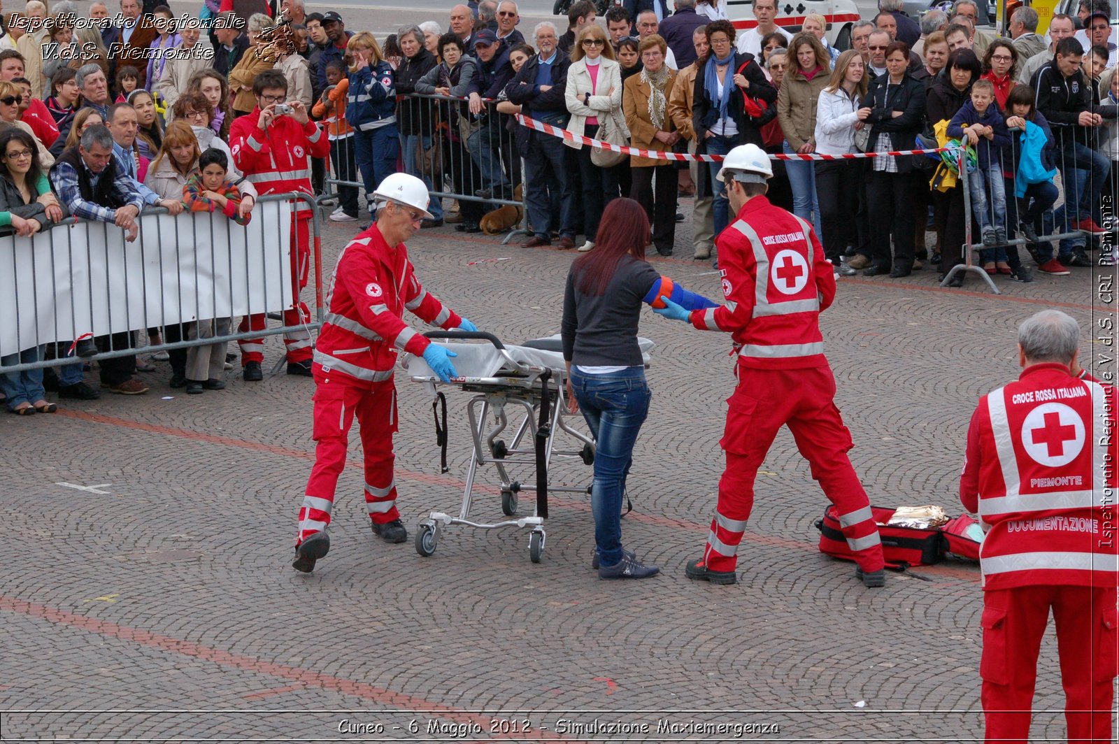 Cuneo - 6 Maggio 2012 - Simulazione Maxiemergenza- Croce Rossa Italiana - Ispettorato Regionale Volontari del Soccorso Piemonte