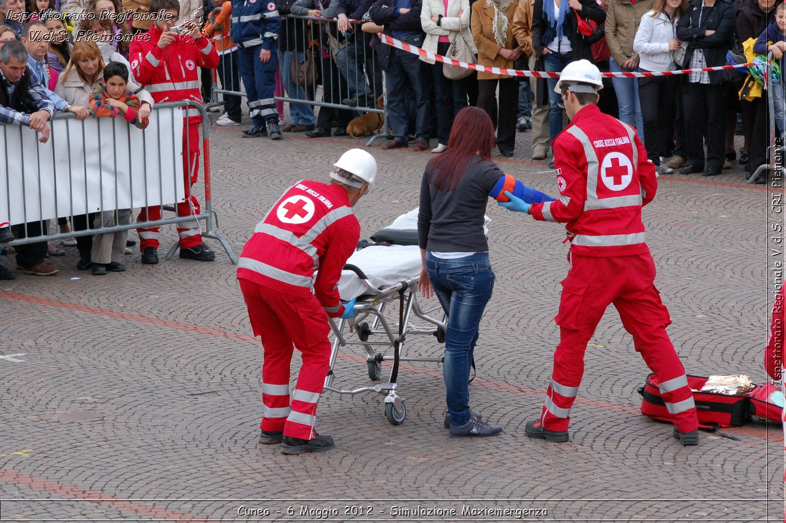 Cuneo - 6 Maggio 2012 - Simulazione Maxiemergenza- Croce Rossa Italiana - Ispettorato Regionale Volontari del Soccorso Piemonte