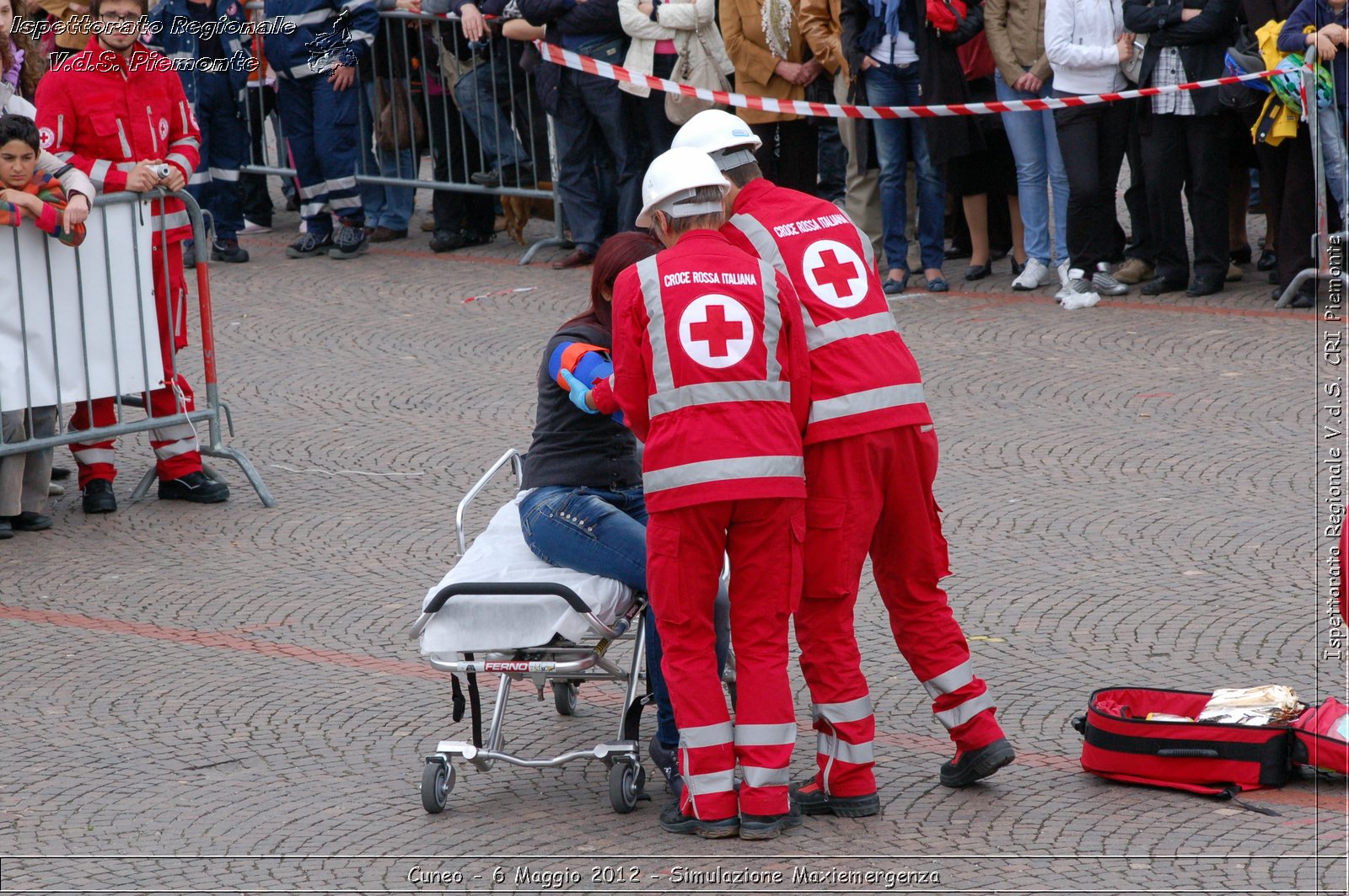 Cuneo - 6 Maggio 2012 - Simulazione Maxiemergenza- Croce Rossa Italiana - Ispettorato Regionale Volontari del Soccorso Piemonte