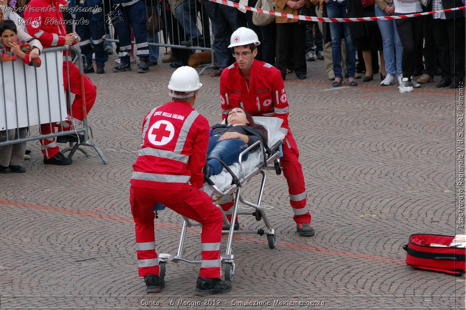 Cuneo - 6 Maggio 2012 - Simulazione Maxiemergenza- Croce Rossa Italiana - Ispettorato Regionale Volontari del Soccorso Piemonte