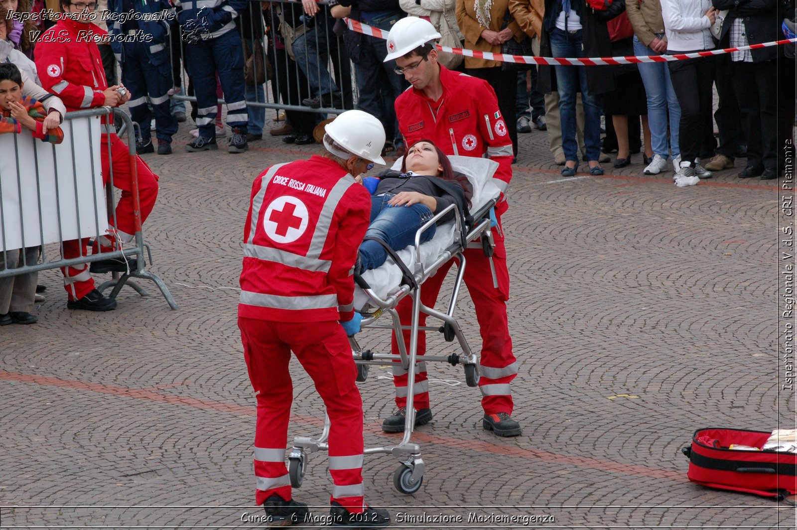 Cuneo - 6 Maggio 2012 - Simulazione Maxiemergenza- Croce Rossa Italiana - Ispettorato Regionale Volontari del Soccorso Piemonte