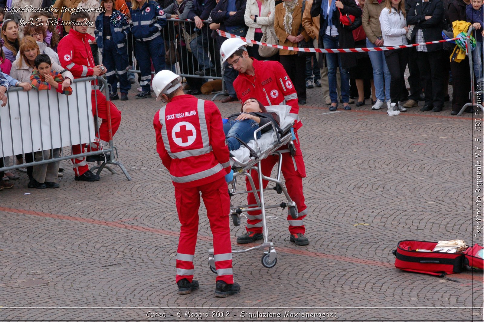 Cuneo - 6 Maggio 2012 - Simulazione Maxiemergenza- Croce Rossa Italiana - Ispettorato Regionale Volontari del Soccorso Piemonte