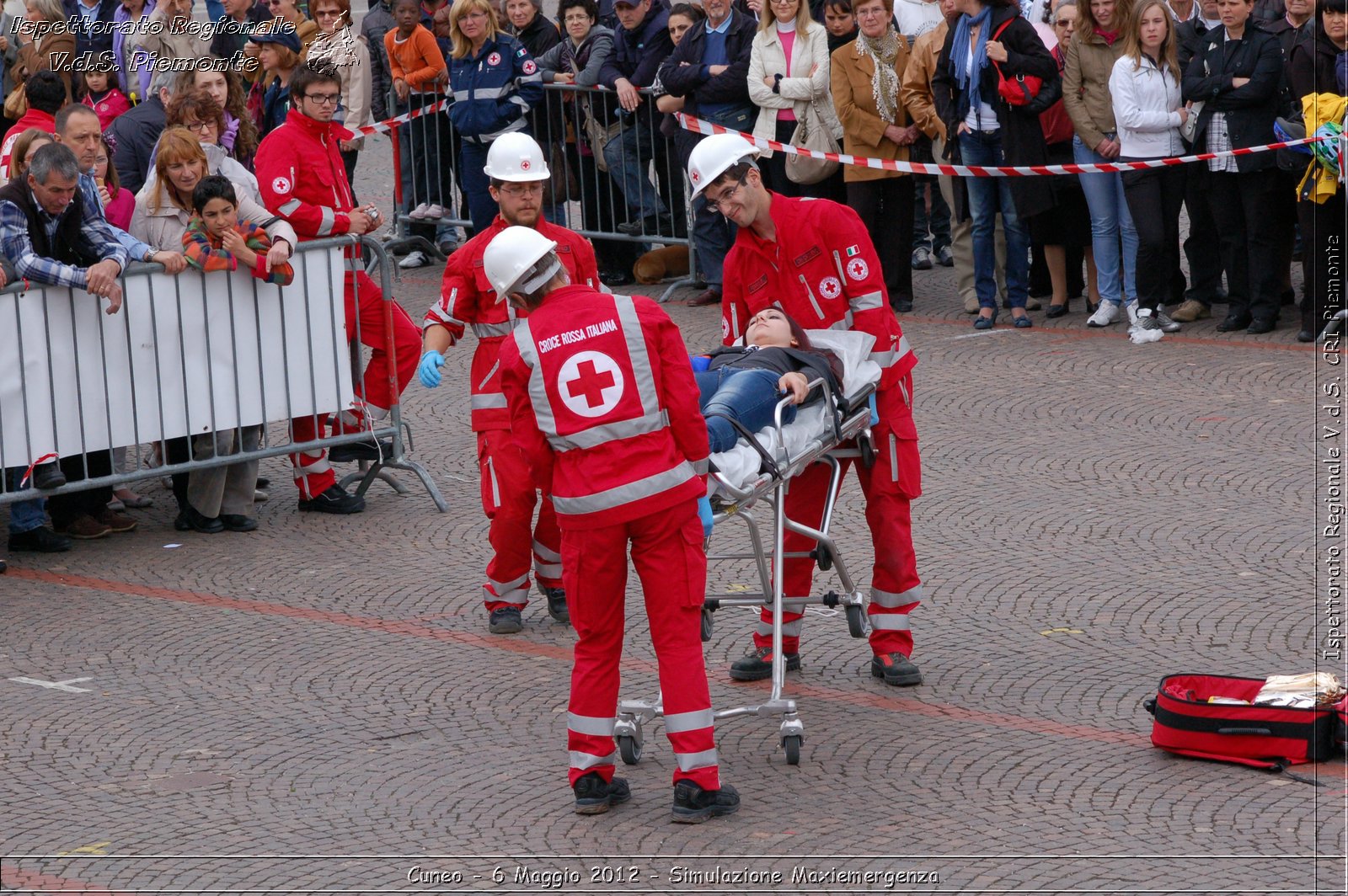 Cuneo - 6 Maggio 2012 - Simulazione Maxiemergenza- Croce Rossa Italiana - Ispettorato Regionale Volontari del Soccorso Piemonte