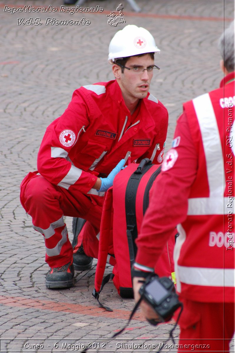 Cuneo - 6 Maggio 2012 - Simulazione Maxiemergenza- Croce Rossa Italiana - Ispettorato Regionale Volontari del Soccorso Piemonte