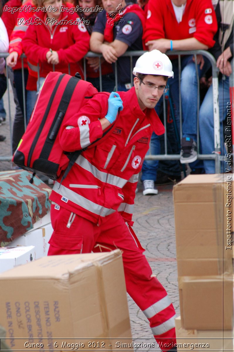 Cuneo - 6 Maggio 2012 - Simulazione Maxiemergenza- Croce Rossa Italiana - Ispettorato Regionale Volontari del Soccorso Piemonte