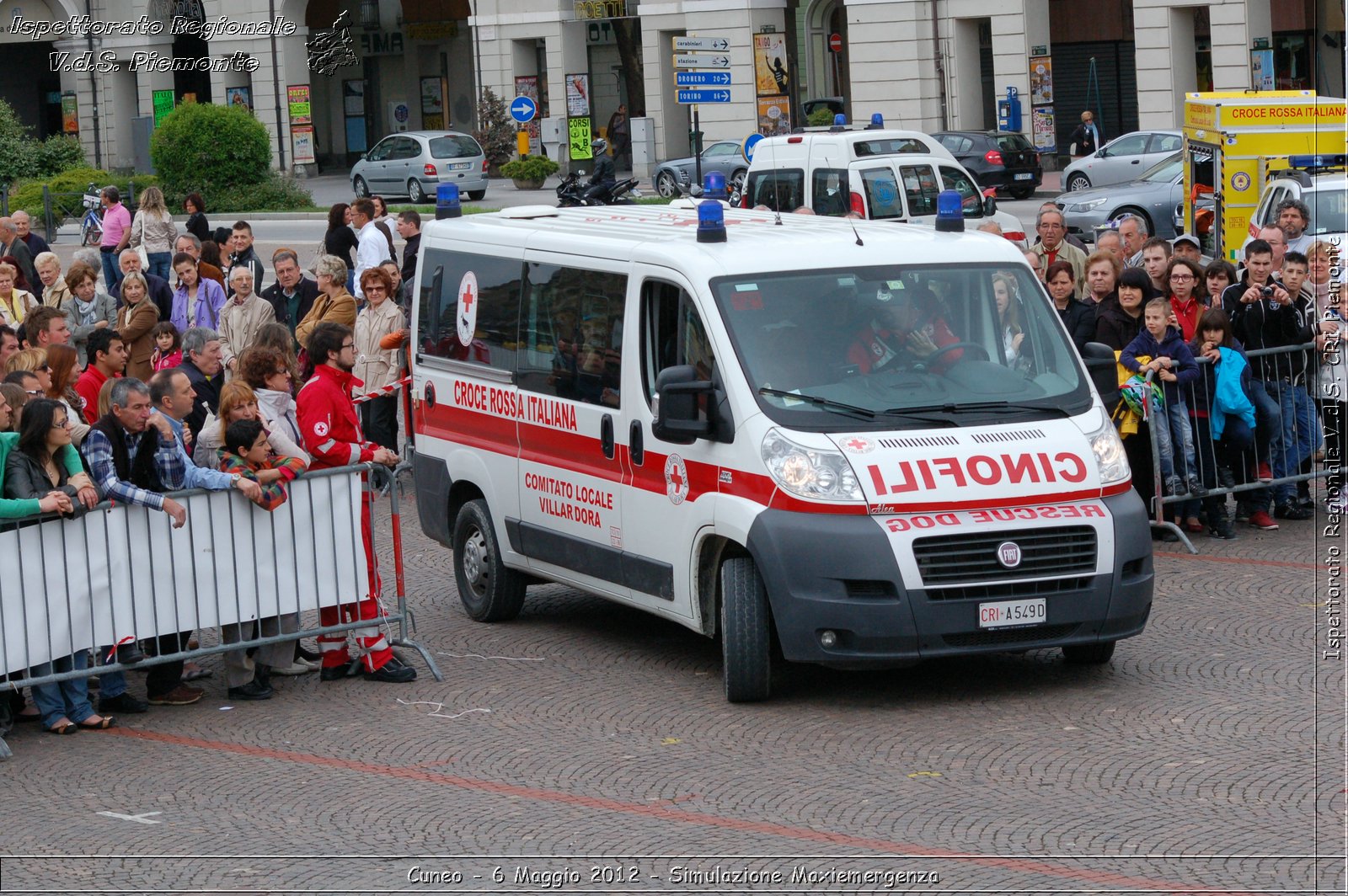 Cuneo - 6 Maggio 2012 - Simulazione Maxiemergenza- Croce Rossa Italiana - Ispettorato Regionale Volontari del Soccorso Piemonte