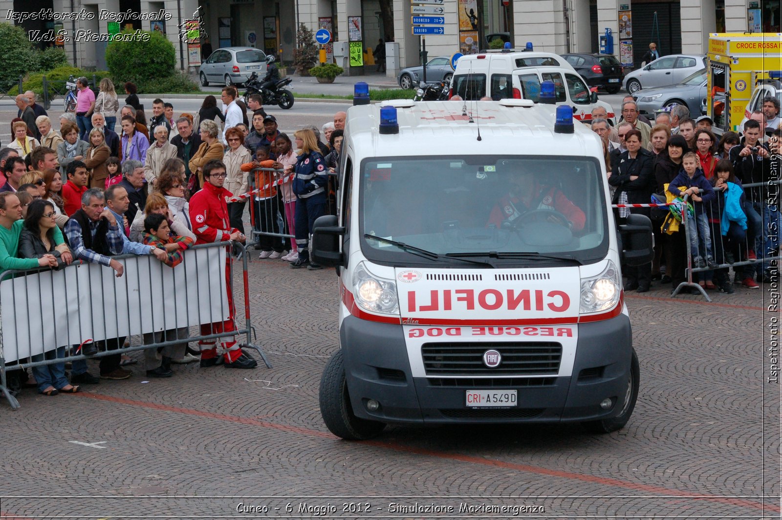 Cuneo - 6 Maggio 2012 - Simulazione Maxiemergenza- Croce Rossa Italiana - Ispettorato Regionale Volontari del Soccorso Piemonte