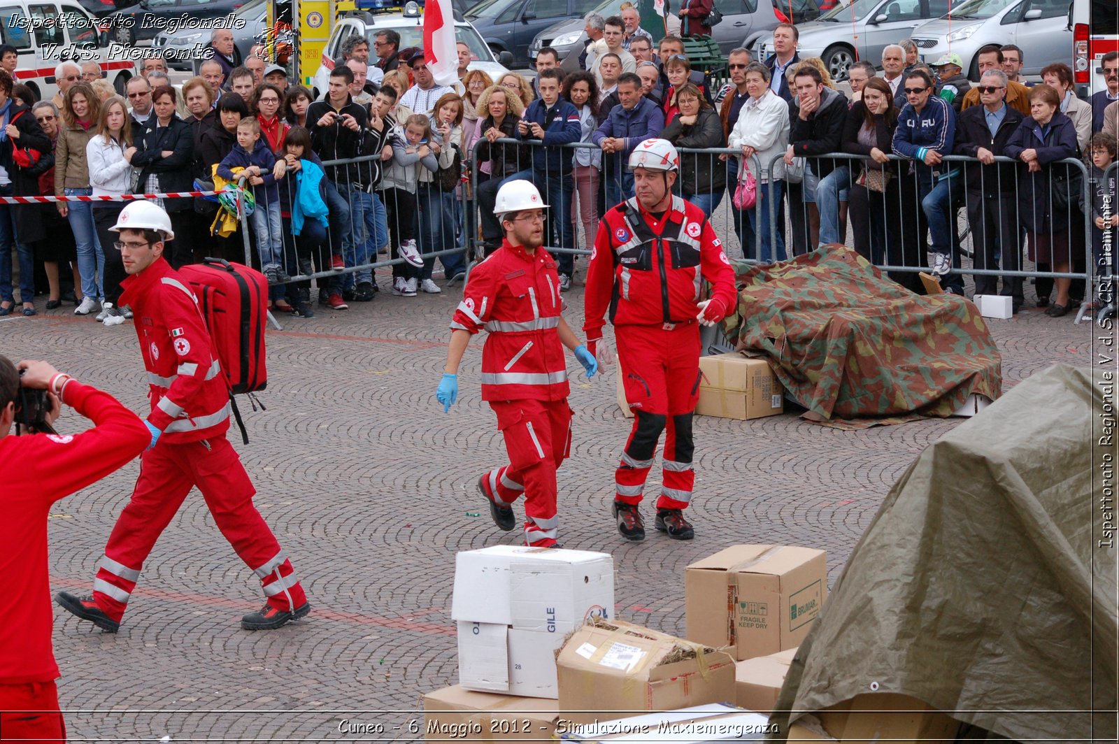 Cuneo - 6 Maggio 2012 - Simulazione Maxiemergenza- Croce Rossa Italiana - Ispettorato Regionale Volontari del Soccorso Piemonte