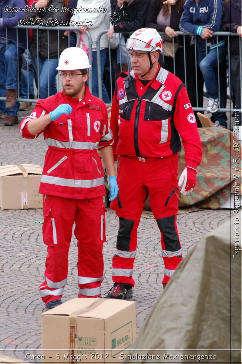 Cuneo - 6 Maggio 2012 - Simulazione Maxiemergenza- Croce Rossa Italiana - Ispettorato Regionale Volontari del Soccorso Piemonte