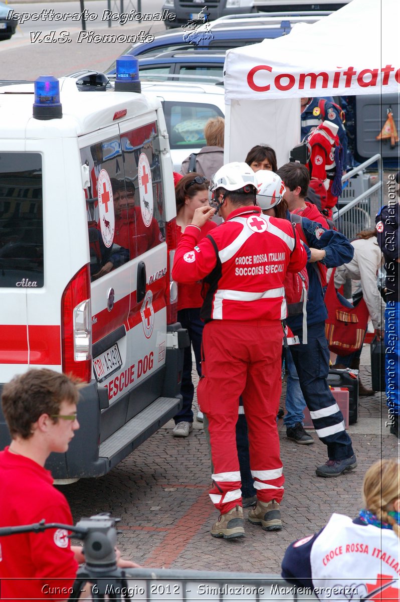 Cuneo - 6 Maggio 2012 - Simulazione Maxiemergenza- Croce Rossa Italiana - Ispettorato Regionale Volontari del Soccorso Piemonte