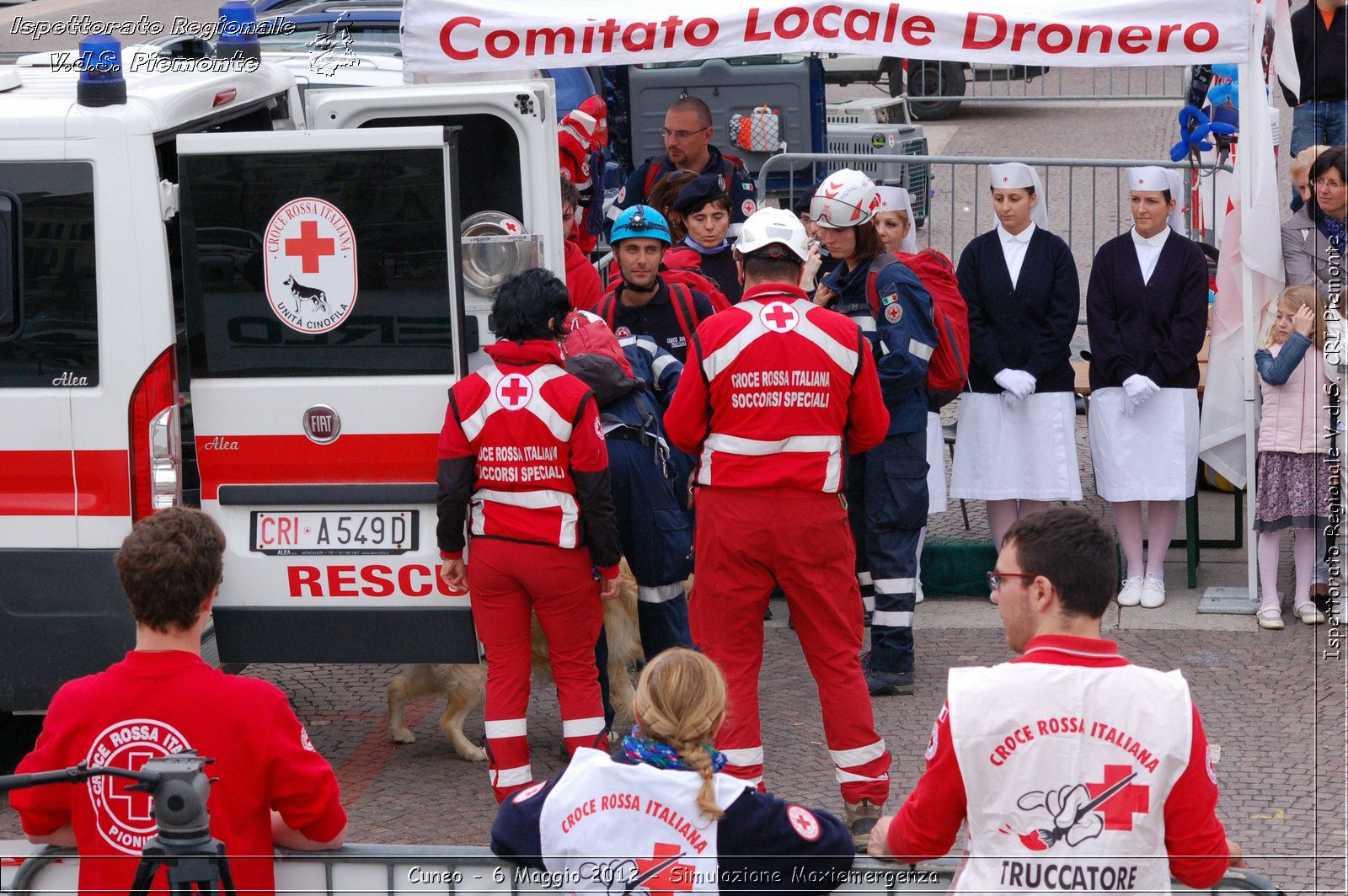 Cuneo - 6 Maggio 2012 - Simulazione Maxiemergenza- Croce Rossa Italiana - Ispettorato Regionale Volontari del Soccorso Piemonte