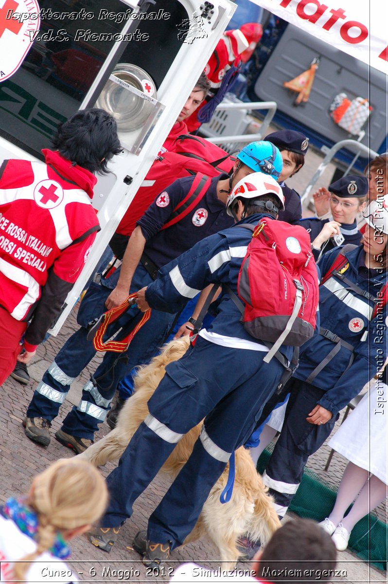 Cuneo - 6 Maggio 2012 - Simulazione Maxiemergenza- Croce Rossa Italiana - Ispettorato Regionale Volontari del Soccorso Piemonte