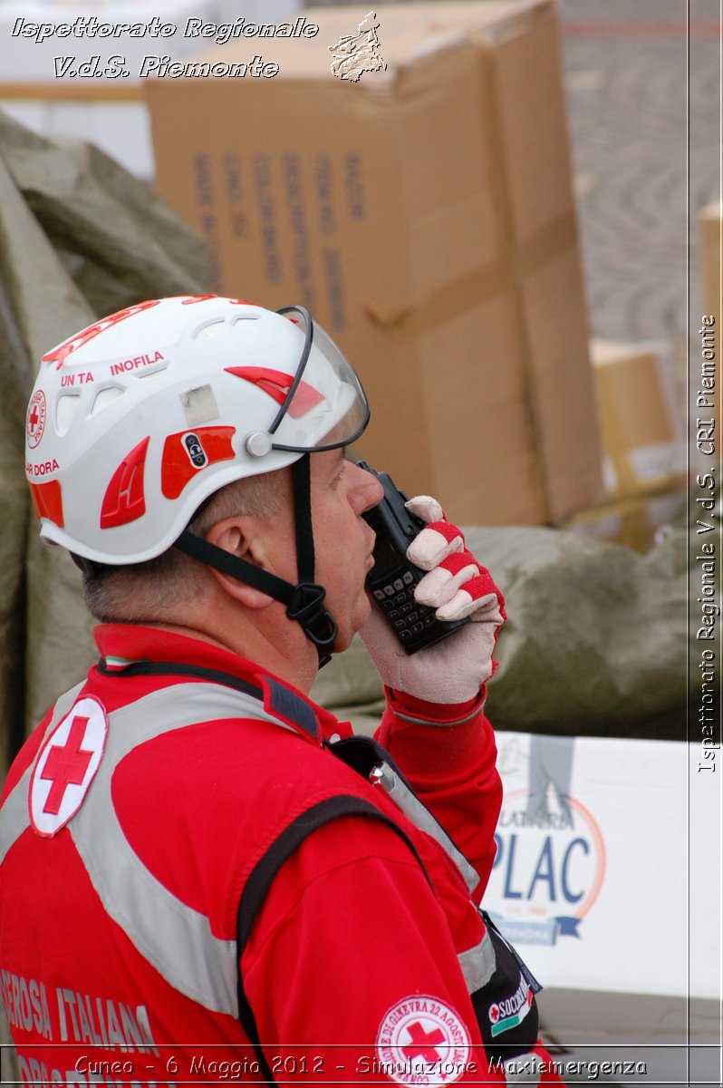 Cuneo - 6 Maggio 2012 - Simulazione Maxiemergenza- Croce Rossa Italiana - Ispettorato Regionale Volontari del Soccorso Piemonte