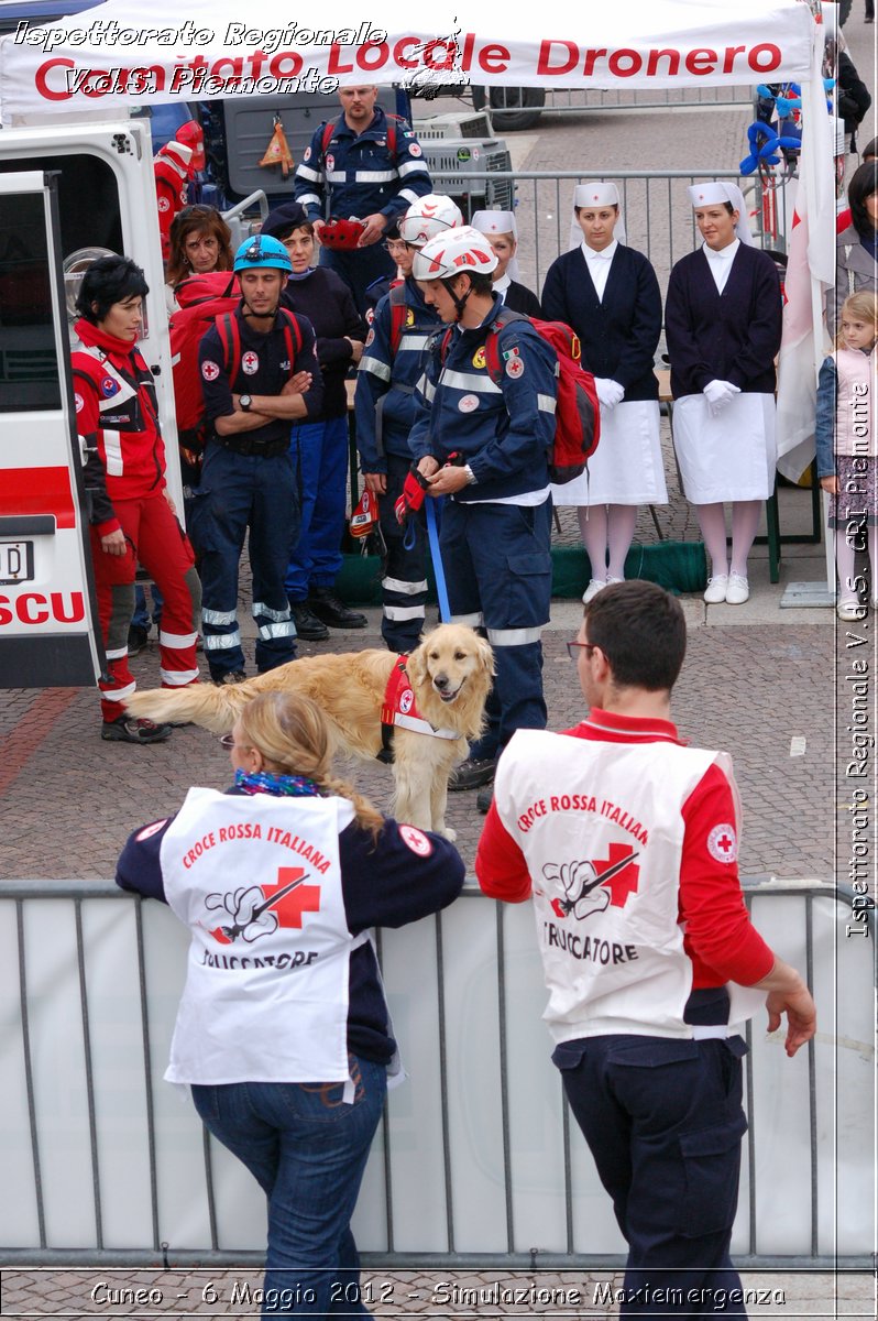 Cuneo - 6 Maggio 2012 - Simulazione Maxiemergenza- Croce Rossa Italiana - Ispettorato Regionale Volontari del Soccorso Piemonte