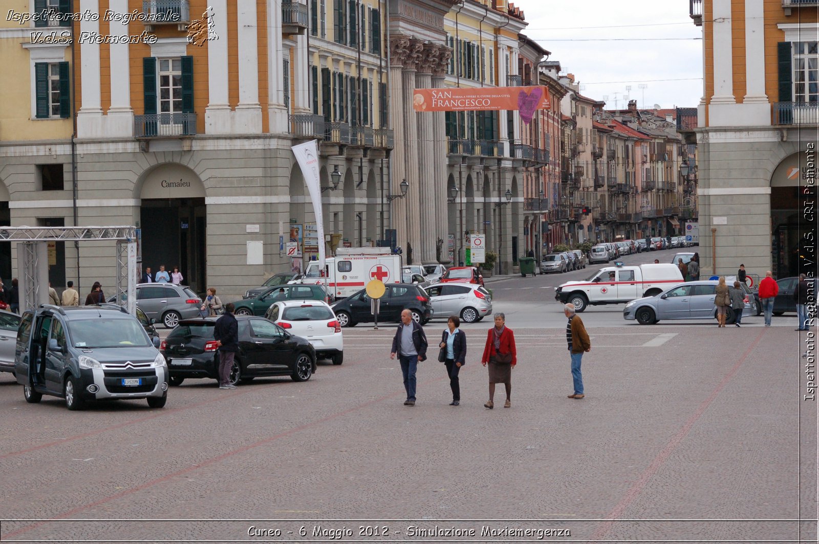 Cuneo - 6 Maggio 2012 - Simulazione Maxiemergenza- Croce Rossa Italiana - Ispettorato Regionale Volontari del Soccorso Piemonte