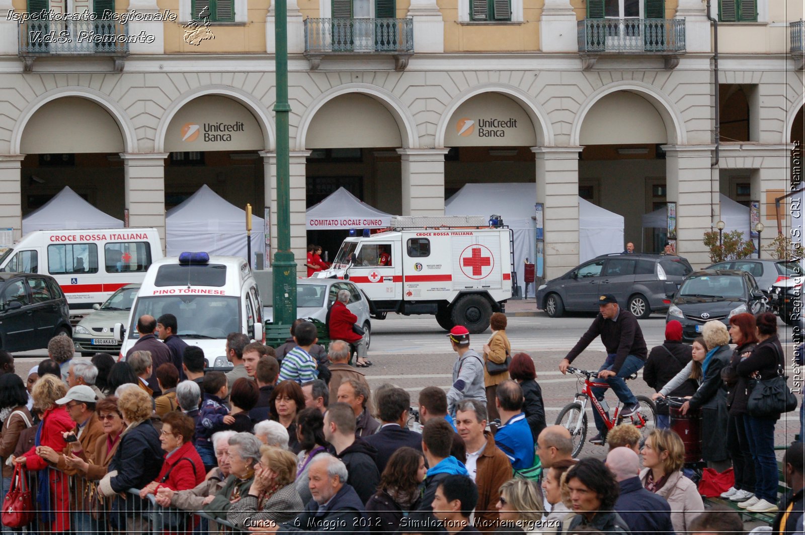 Cuneo - 6 Maggio 2012 - Simulazione Maxiemergenza- Croce Rossa Italiana - Ispettorato Regionale Volontari del Soccorso Piemonte