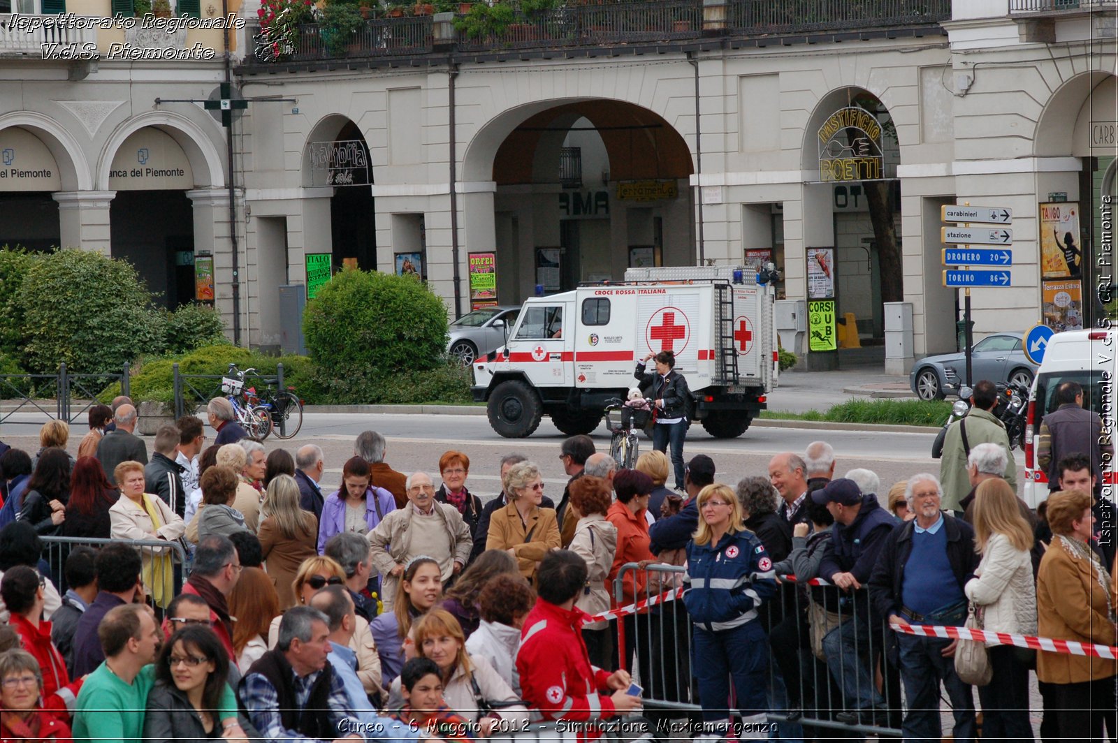 Cuneo - 6 Maggio 2012 - Simulazione Maxiemergenza- Croce Rossa Italiana - Ispettorato Regionale Volontari del Soccorso Piemonte