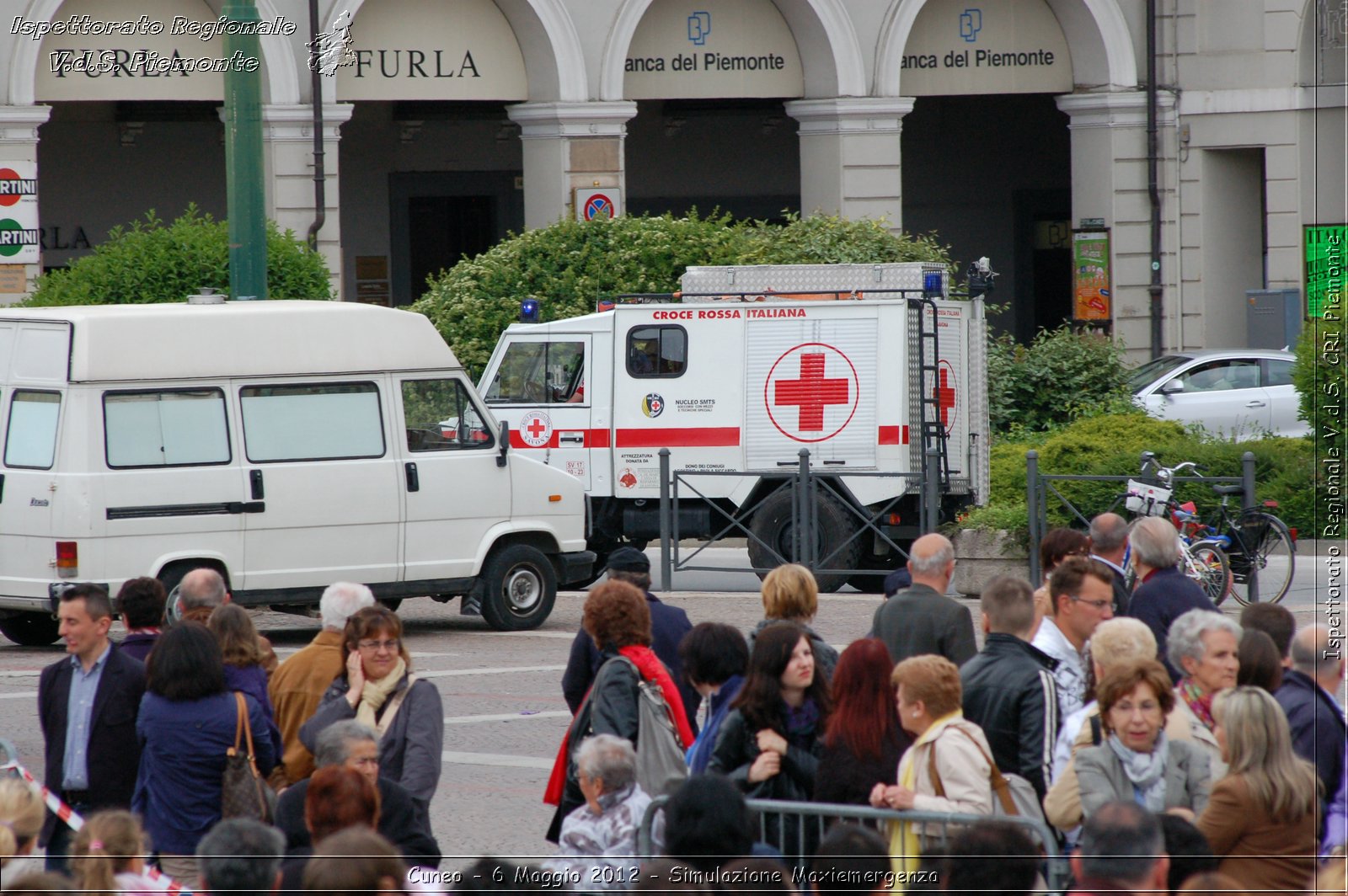 Cuneo - 6 Maggio 2012 - Simulazione Maxiemergenza- Croce Rossa Italiana - Ispettorato Regionale Volontari del Soccorso Piemonte