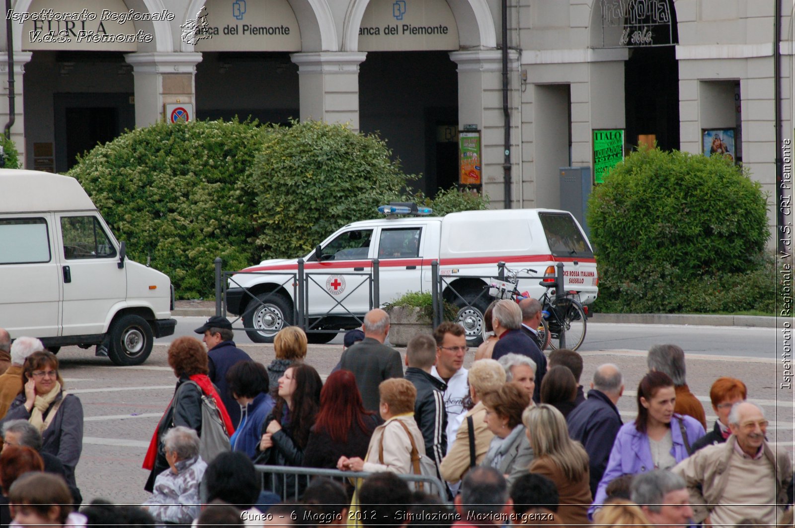 Cuneo - 6 Maggio 2012 - Simulazione Maxiemergenza- Croce Rossa Italiana - Ispettorato Regionale Volontari del Soccorso Piemonte