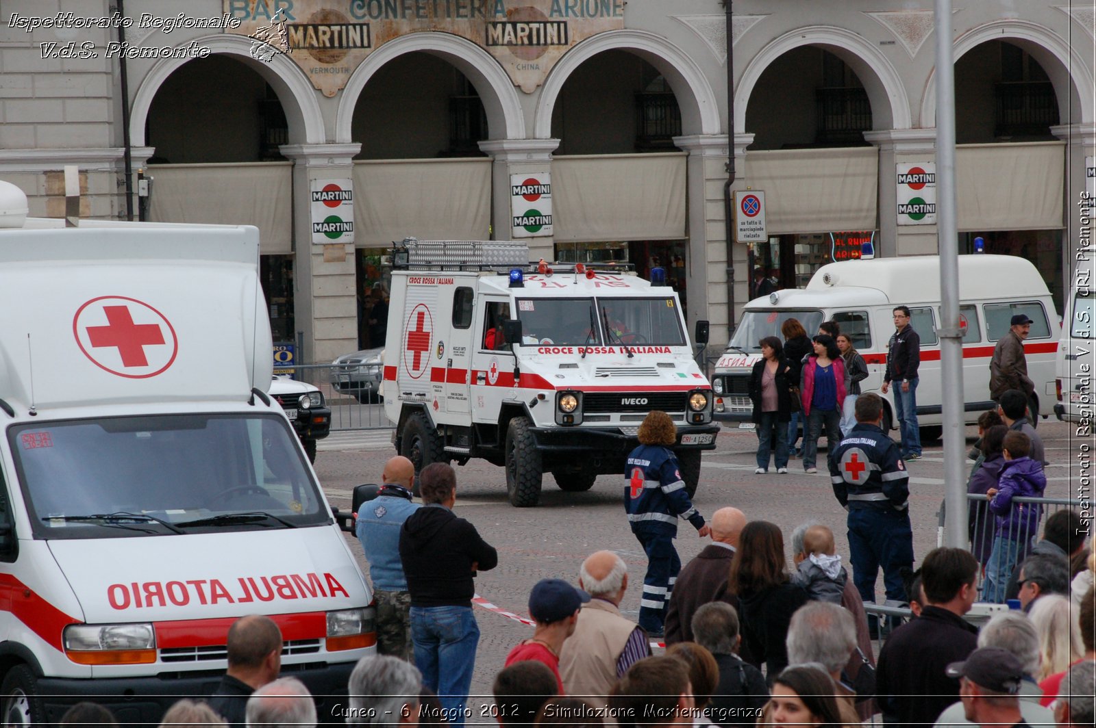 Cuneo - 6 Maggio 2012 - Simulazione Maxiemergenza- Croce Rossa Italiana - Ispettorato Regionale Volontari del Soccorso Piemonte