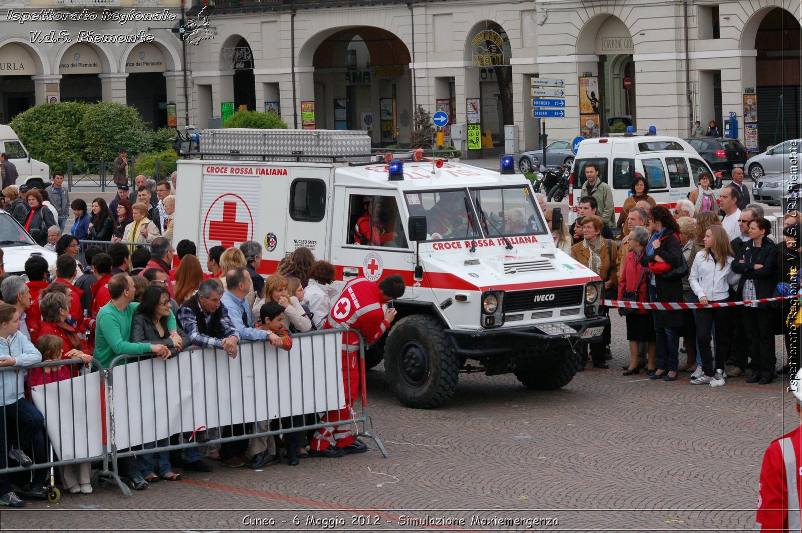 Cuneo - 6 Maggio 2012 - Simulazione Maxiemergenza- Croce Rossa Italiana - Ispettorato Regionale Volontari del Soccorso Piemonte