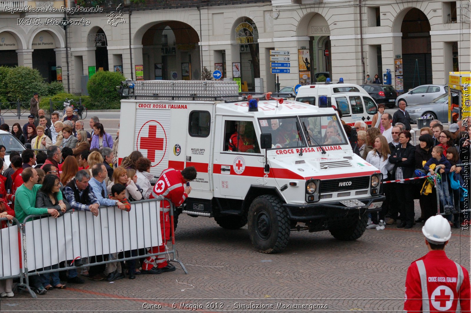 Cuneo - 6 Maggio 2012 - Simulazione Maxiemergenza- Croce Rossa Italiana - Ispettorato Regionale Volontari del Soccorso Piemonte