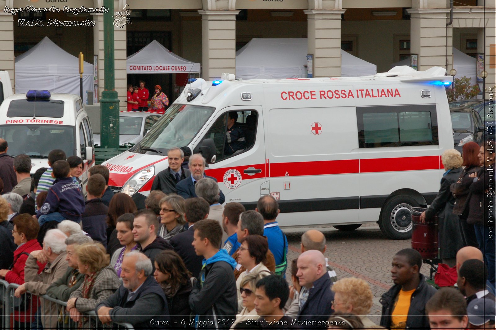 Cuneo - 6 Maggio 2012 - Simulazione Maxiemergenza- Croce Rossa Italiana - Ispettorato Regionale Volontari del Soccorso Piemonte