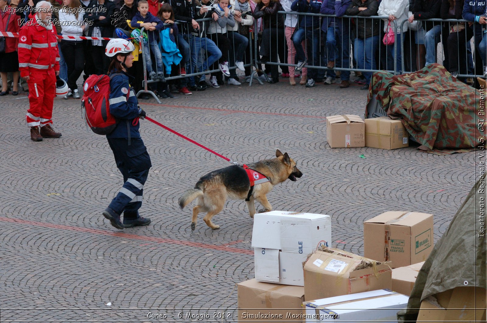 Cuneo - 6 Maggio 2012 - Simulazione Maxiemergenza- Croce Rossa Italiana - Ispettorato Regionale Volontari del Soccorso Piemonte