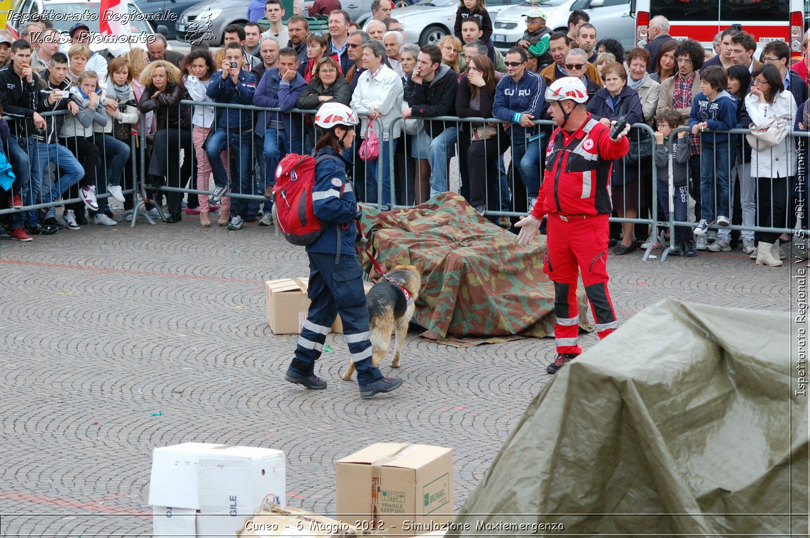 Cuneo - 6 Maggio 2012 - Simulazione Maxiemergenza- Croce Rossa Italiana - Ispettorato Regionale Volontari del Soccorso Piemonte