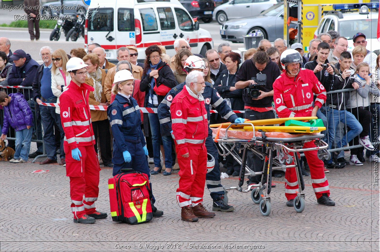 Cuneo - 6 Maggio 2012 - Simulazione Maxiemergenza- Croce Rossa Italiana - Ispettorato Regionale Volontari del Soccorso Piemonte