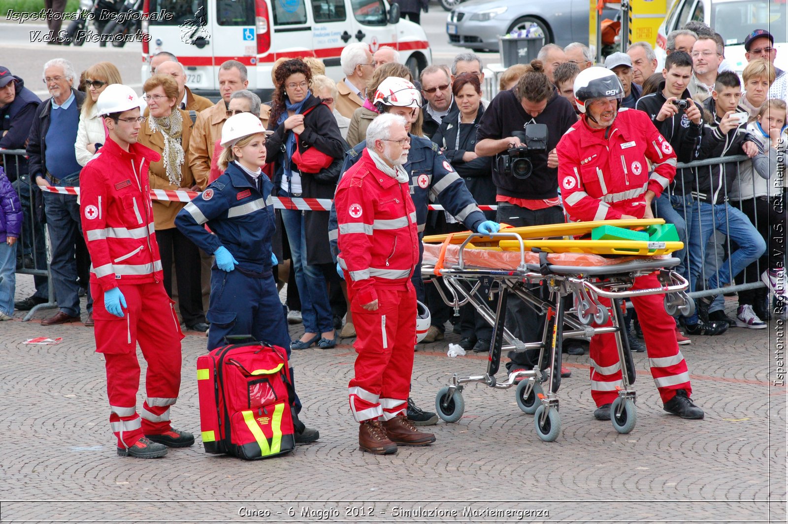 Cuneo - 6 Maggio 2012 - Simulazione Maxiemergenza- Croce Rossa Italiana - Ispettorato Regionale Volontari del Soccorso Piemonte