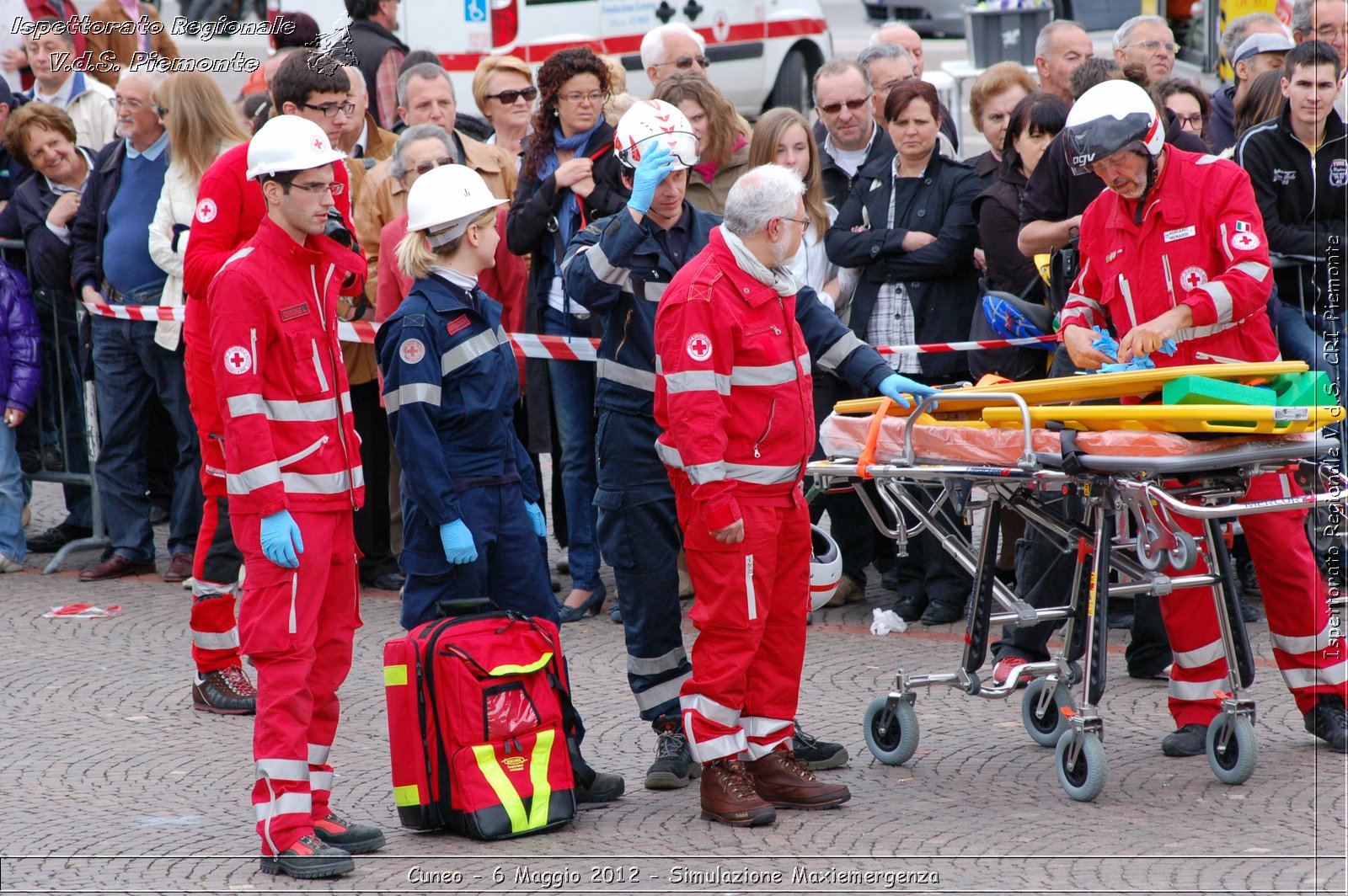 Cuneo - 6 Maggio 2012 - Simulazione Maxiemergenza- Croce Rossa Italiana - Ispettorato Regionale Volontari del Soccorso Piemonte