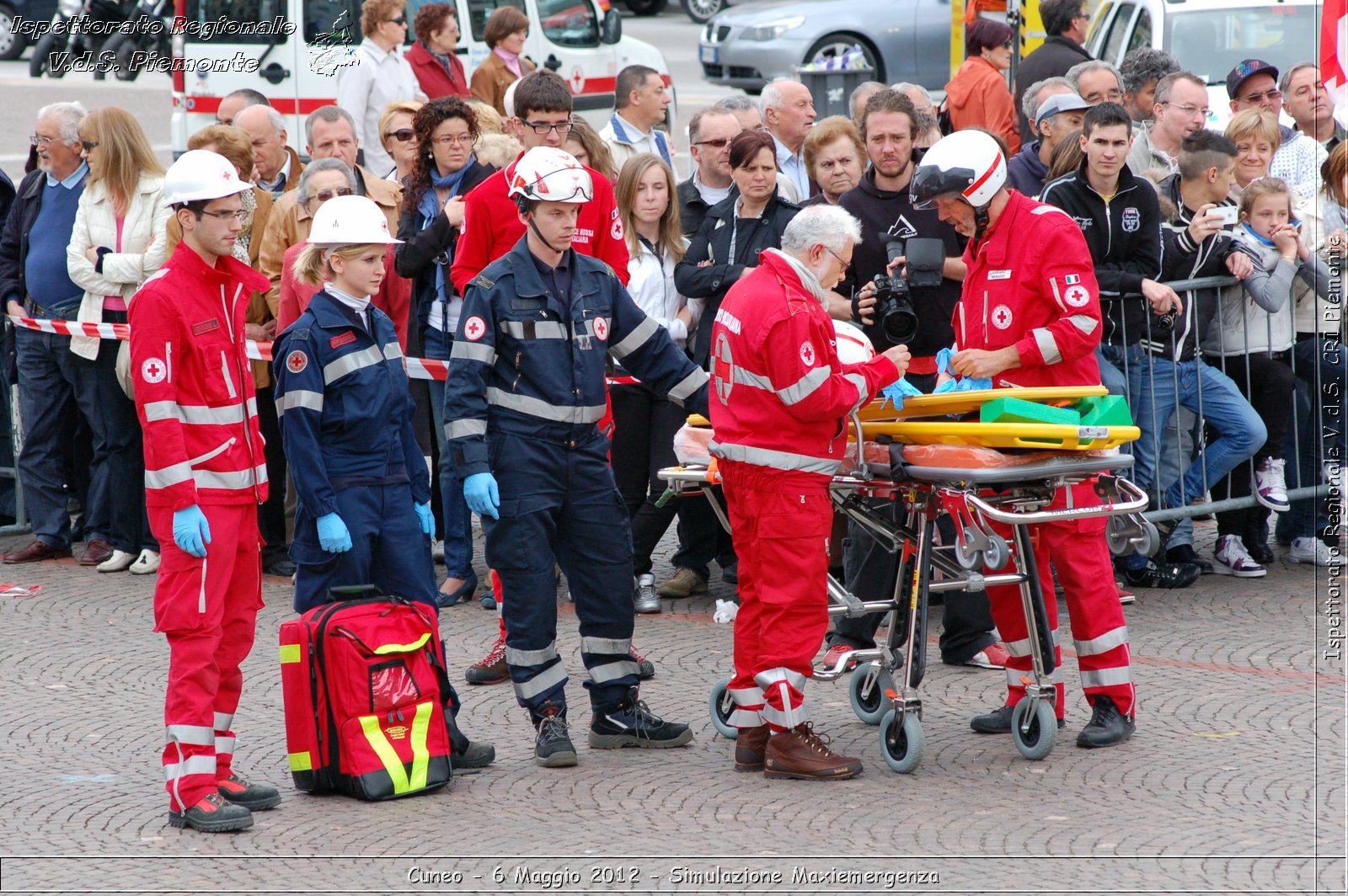 Cuneo - 6 Maggio 2012 - Simulazione Maxiemergenza- Croce Rossa Italiana - Ispettorato Regionale Volontari del Soccorso Piemonte