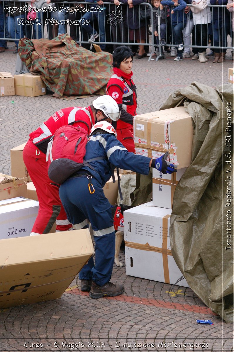 Cuneo - 6 Maggio 2012 - Simulazione Maxiemergenza- Croce Rossa Italiana - Ispettorato Regionale Volontari del Soccorso Piemonte