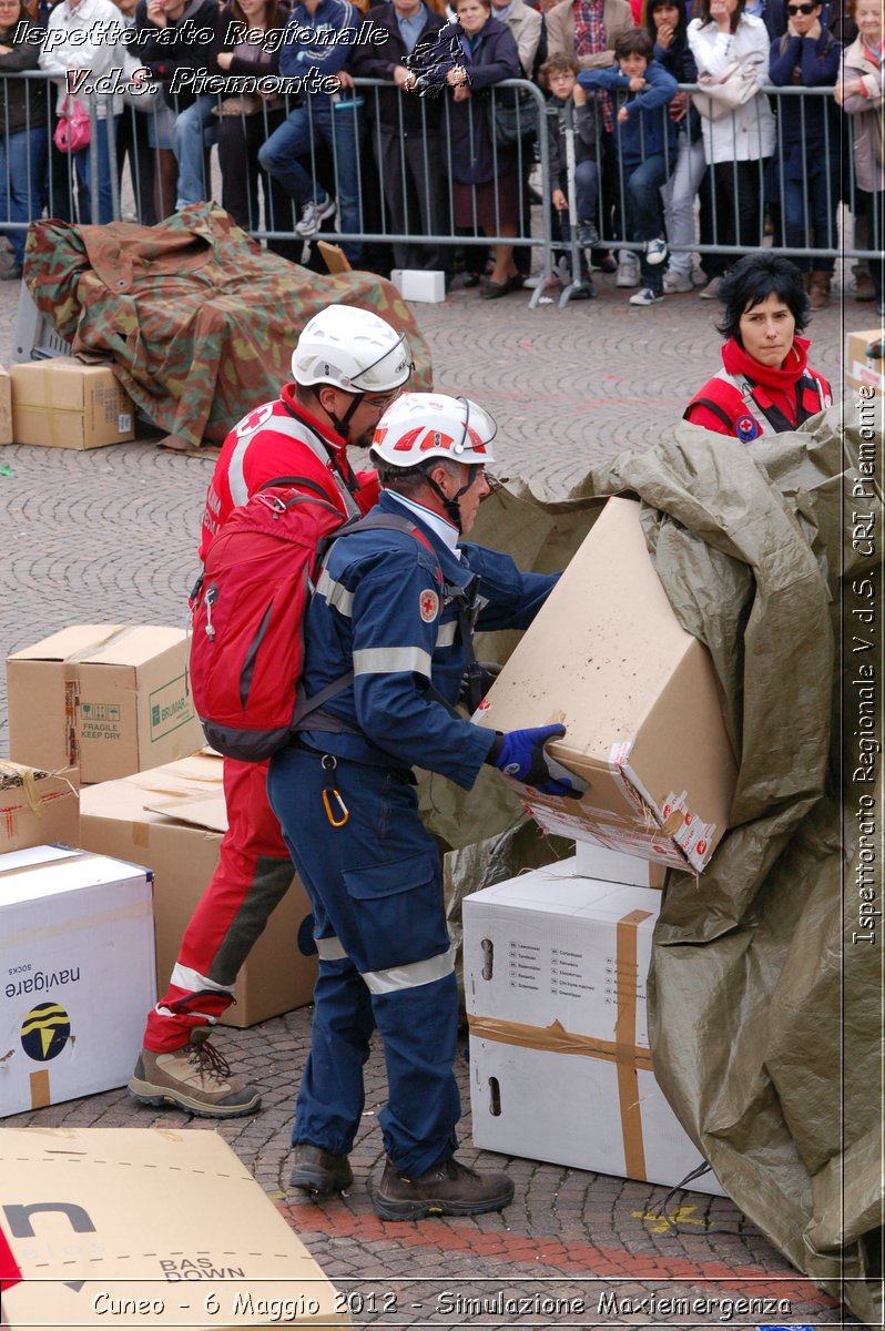 Cuneo - 6 Maggio 2012 - Simulazione Maxiemergenza- Croce Rossa Italiana - Ispettorato Regionale Volontari del Soccorso Piemonte