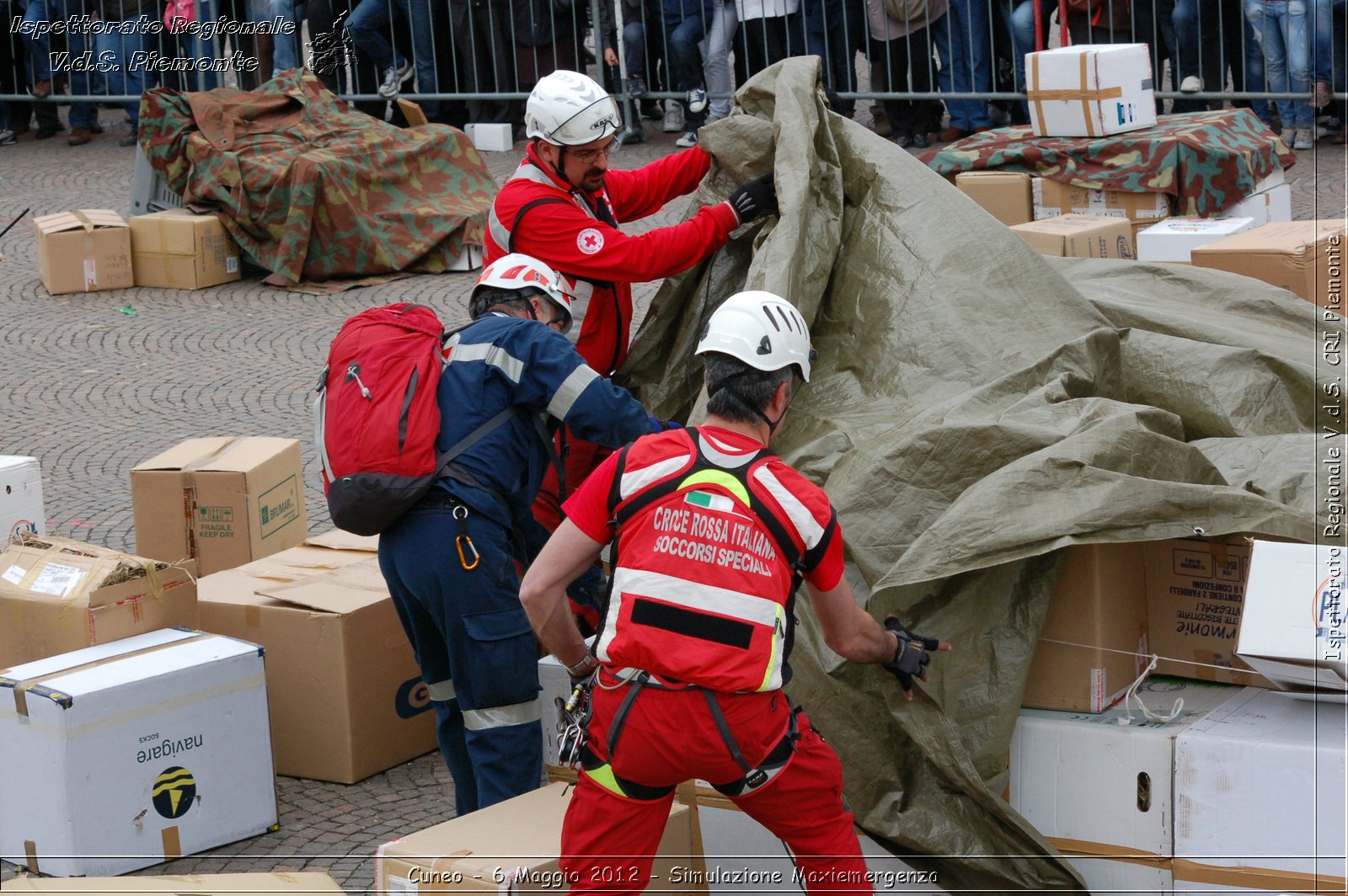 Cuneo - 6 Maggio 2012 - Simulazione Maxiemergenza- Croce Rossa Italiana - Ispettorato Regionale Volontari del Soccorso Piemonte