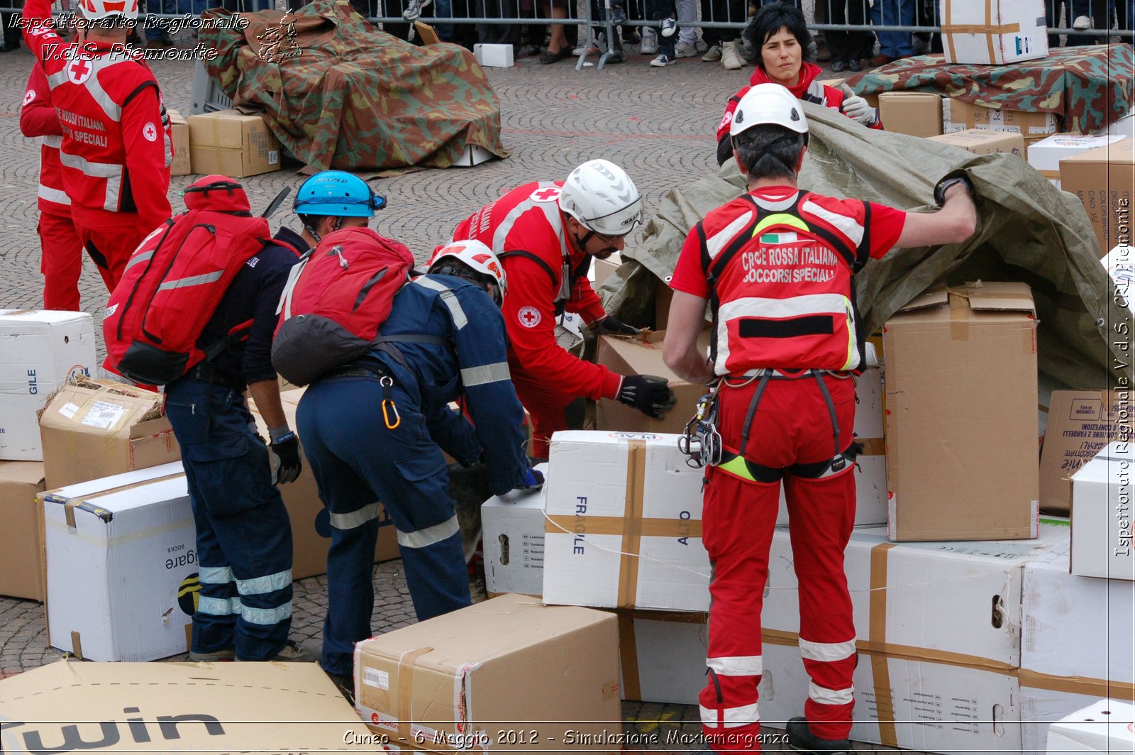 Cuneo - 6 Maggio 2012 - Simulazione Maxiemergenza- Croce Rossa Italiana - Ispettorato Regionale Volontari del Soccorso Piemonte