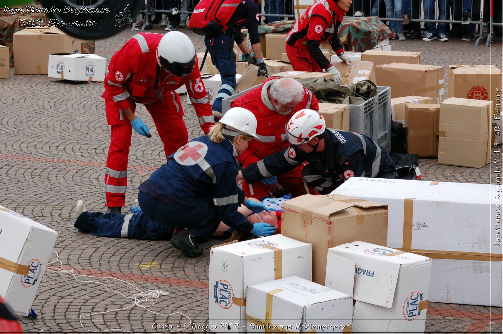 Cuneo - 6 Maggio 2012 - Simulazione Maxiemergenza- Croce Rossa Italiana - Ispettorato Regionale Volontari del Soccorso Piemonte