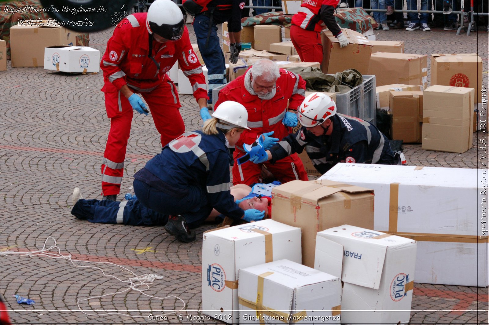 Cuneo - 6 Maggio 2012 - Simulazione Maxiemergenza- Croce Rossa Italiana - Ispettorato Regionale Volontari del Soccorso Piemonte