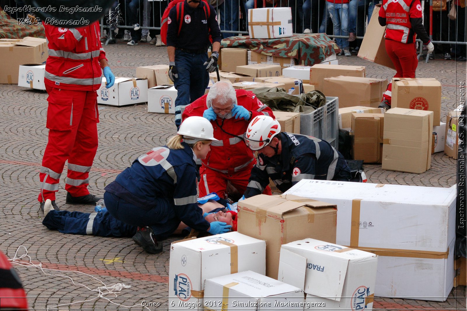 Cuneo - 6 Maggio 2012 - Simulazione Maxiemergenza- Croce Rossa Italiana - Ispettorato Regionale Volontari del Soccorso Piemonte