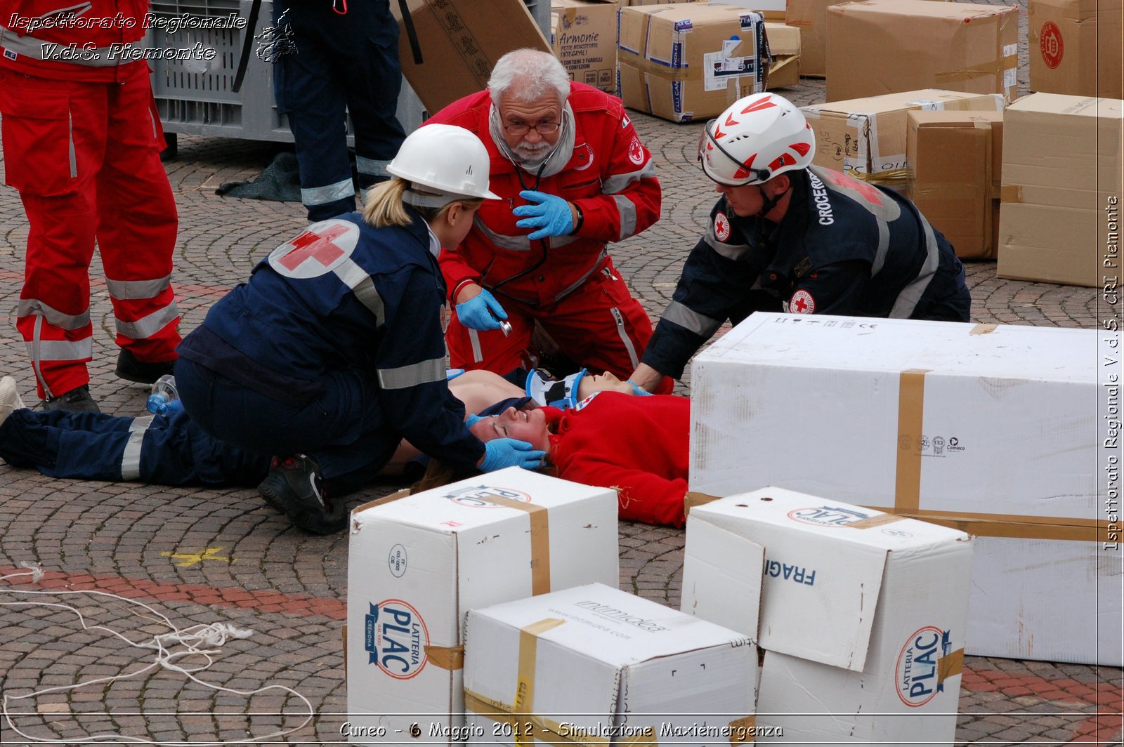 Cuneo - 6 Maggio 2012 - Simulazione Maxiemergenza- Croce Rossa Italiana - Ispettorato Regionale Volontari del Soccorso Piemonte