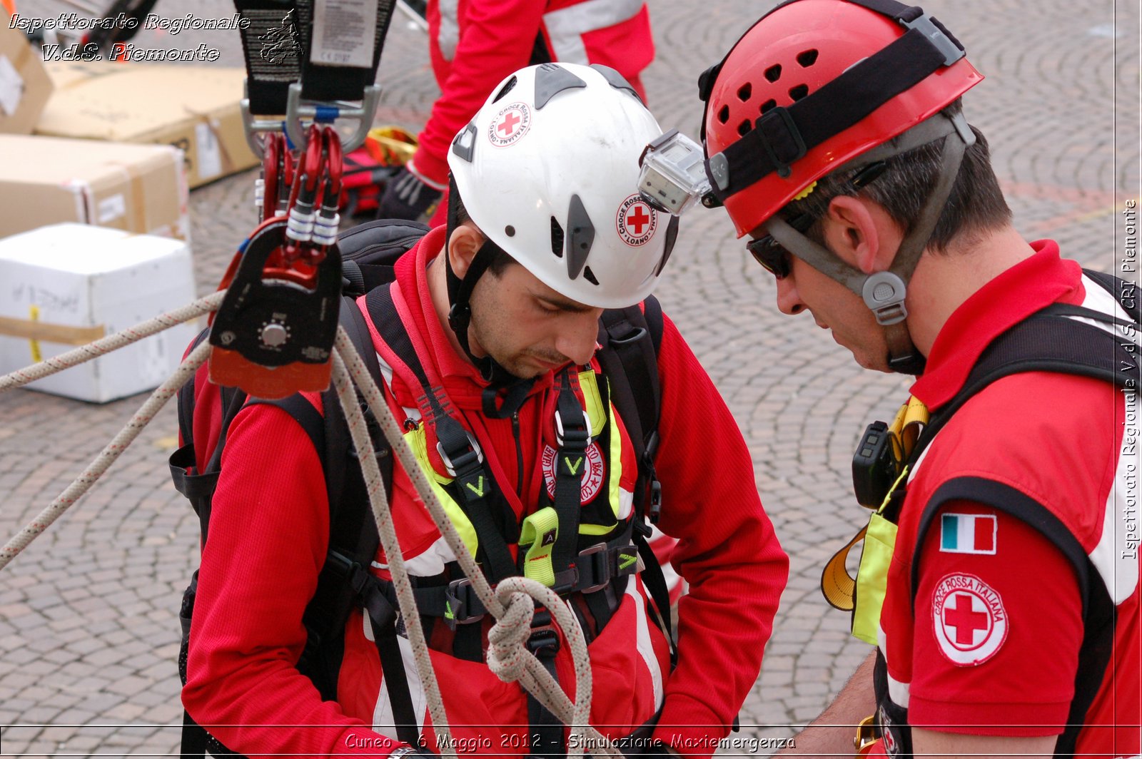 Cuneo - 6 Maggio 2012 - Simulazione Maxiemergenza- Croce Rossa Italiana - Ispettorato Regionale Volontari del Soccorso Piemonte