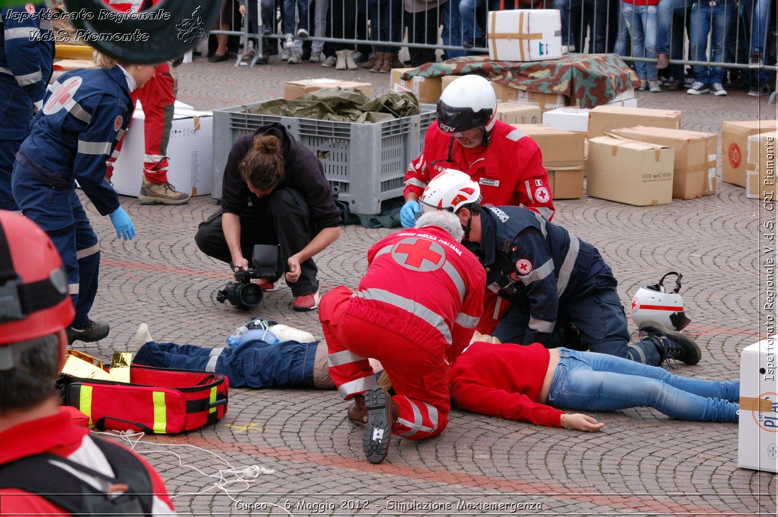 Cuneo - 6 Maggio 2012 - Simulazione Maxiemergenza- Croce Rossa Italiana - Ispettorato Regionale Volontari del Soccorso Piemonte