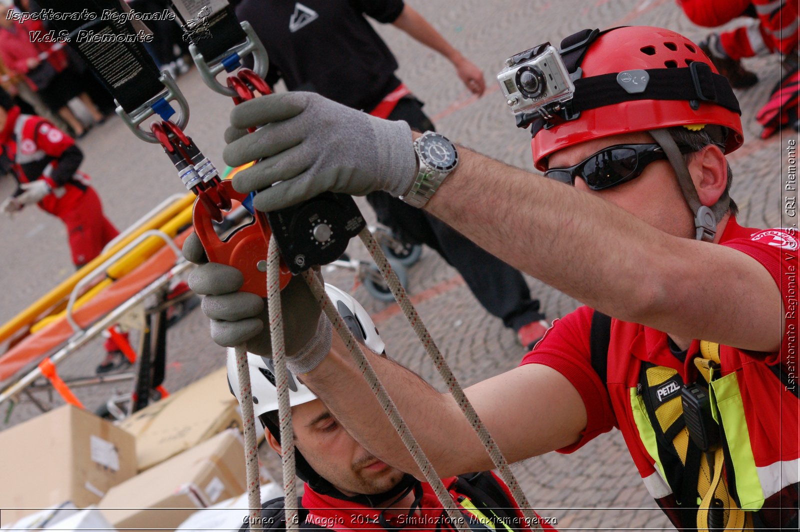 Cuneo - 6 Maggio 2012 - Simulazione Maxiemergenza- Croce Rossa Italiana - Ispettorato Regionale Volontari del Soccorso Piemonte