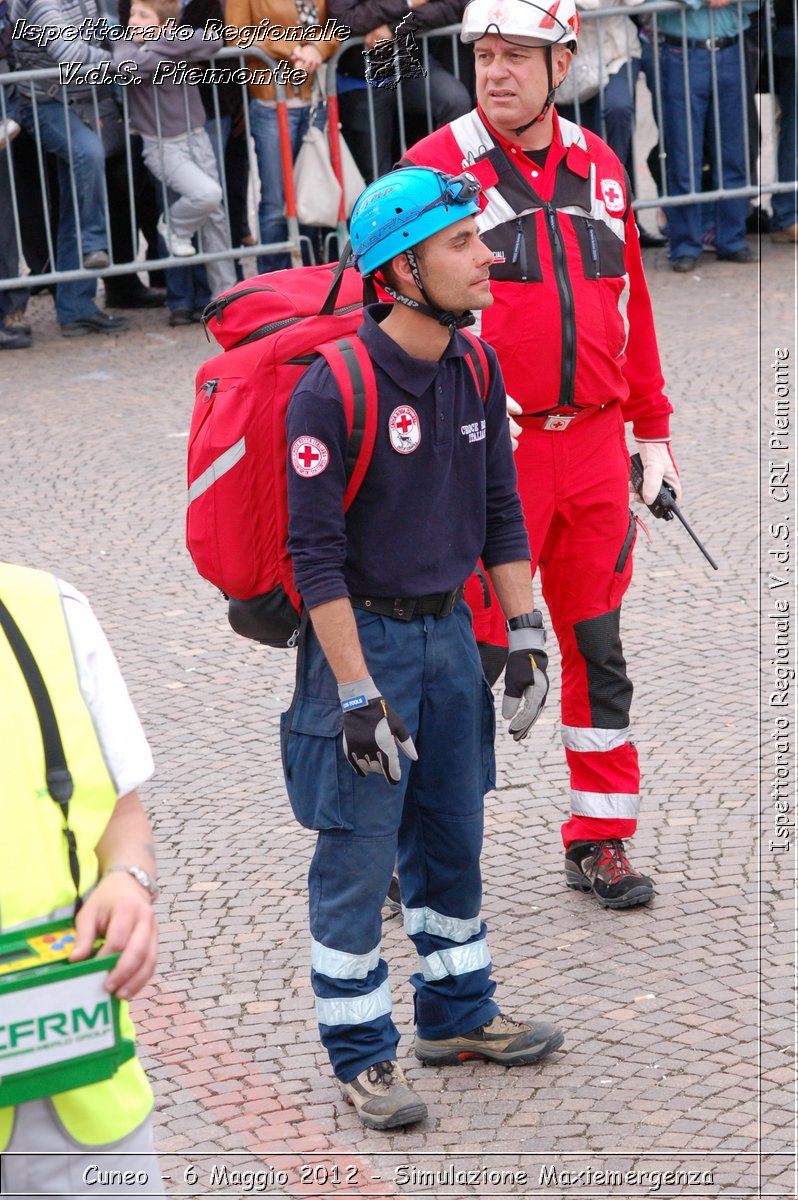 Cuneo - 6 Maggio 2012 - Simulazione Maxiemergenza- Croce Rossa Italiana - Ispettorato Regionale Volontari del Soccorso Piemonte