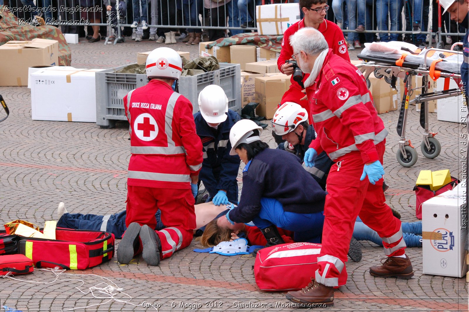 Cuneo - 6 Maggio 2012 - Simulazione Maxiemergenza- Croce Rossa Italiana - Ispettorato Regionale Volontari del Soccorso Piemonte